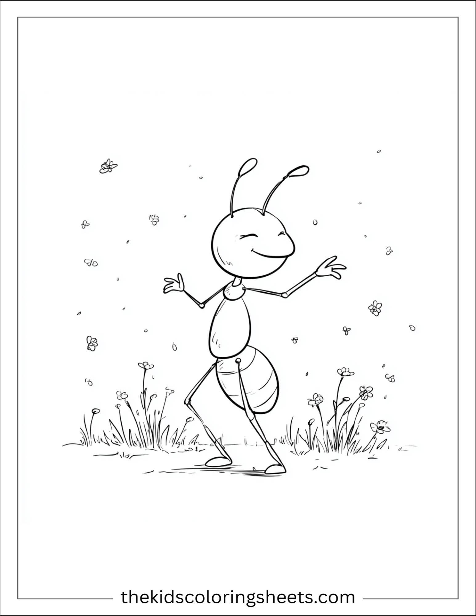 The Busy Ant dancing