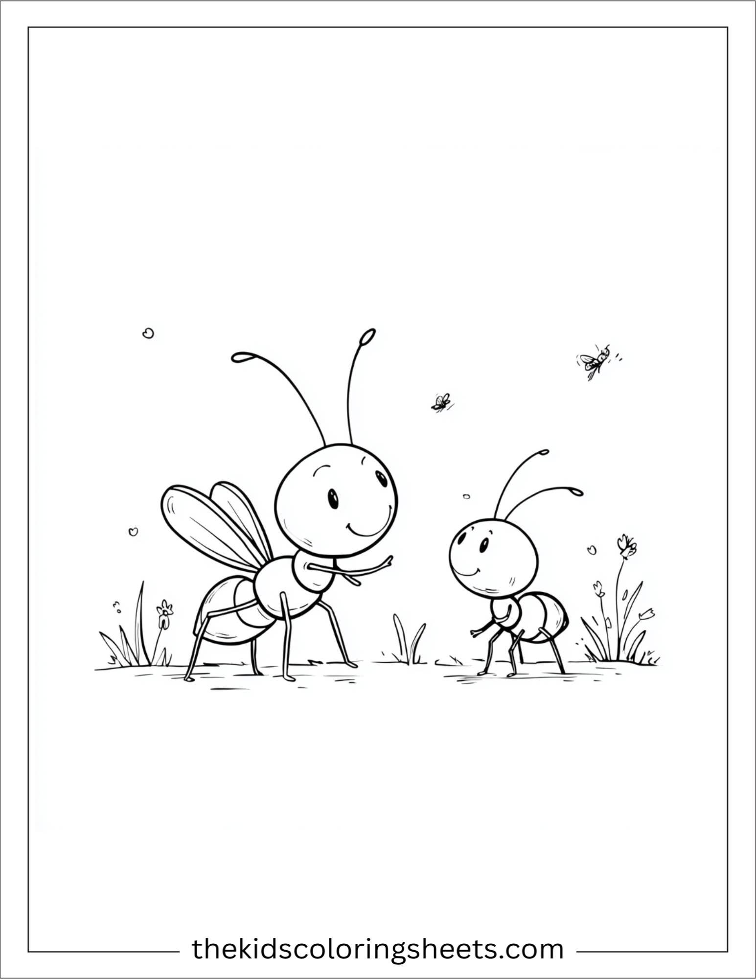 The Busy Ant helping friend