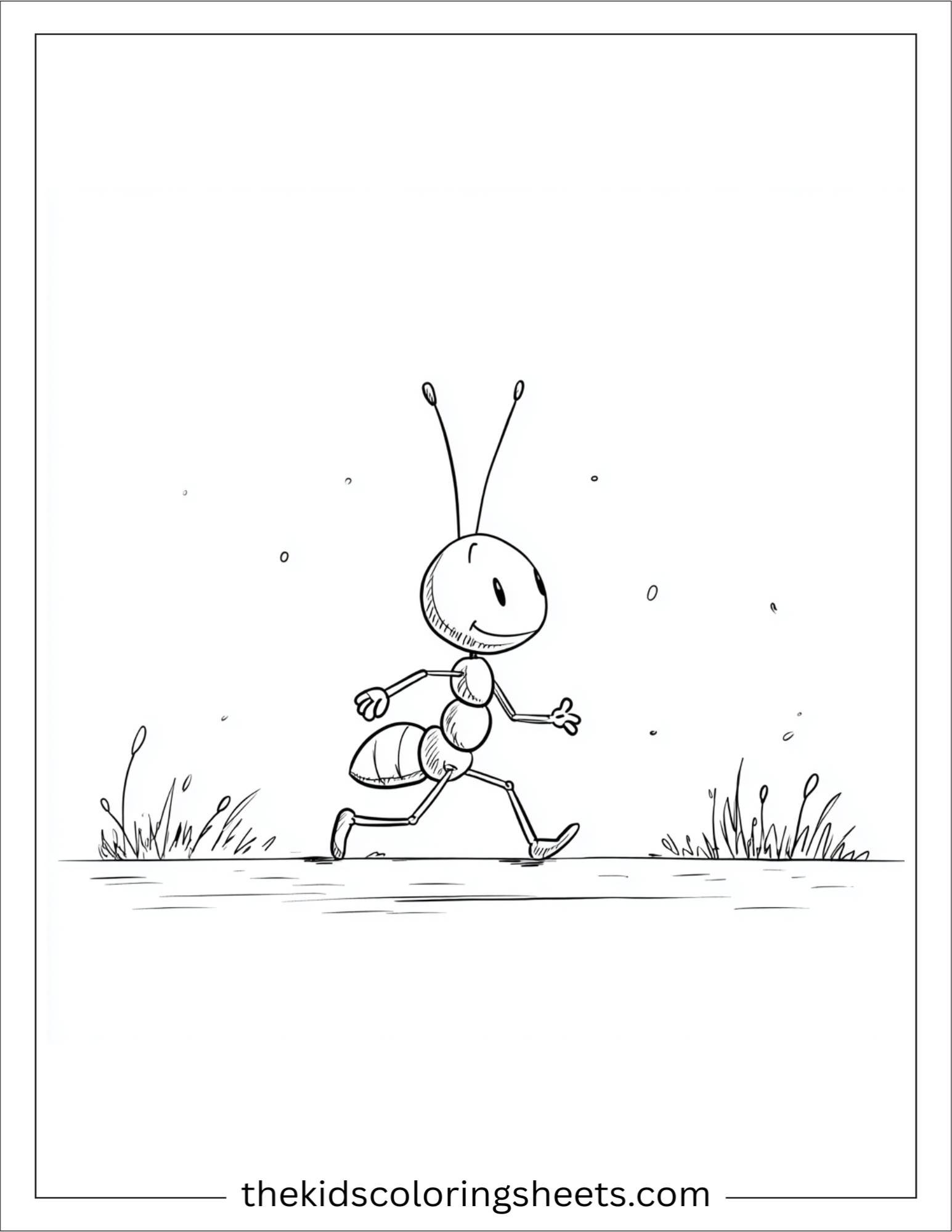 The Busy Ant marching proudly