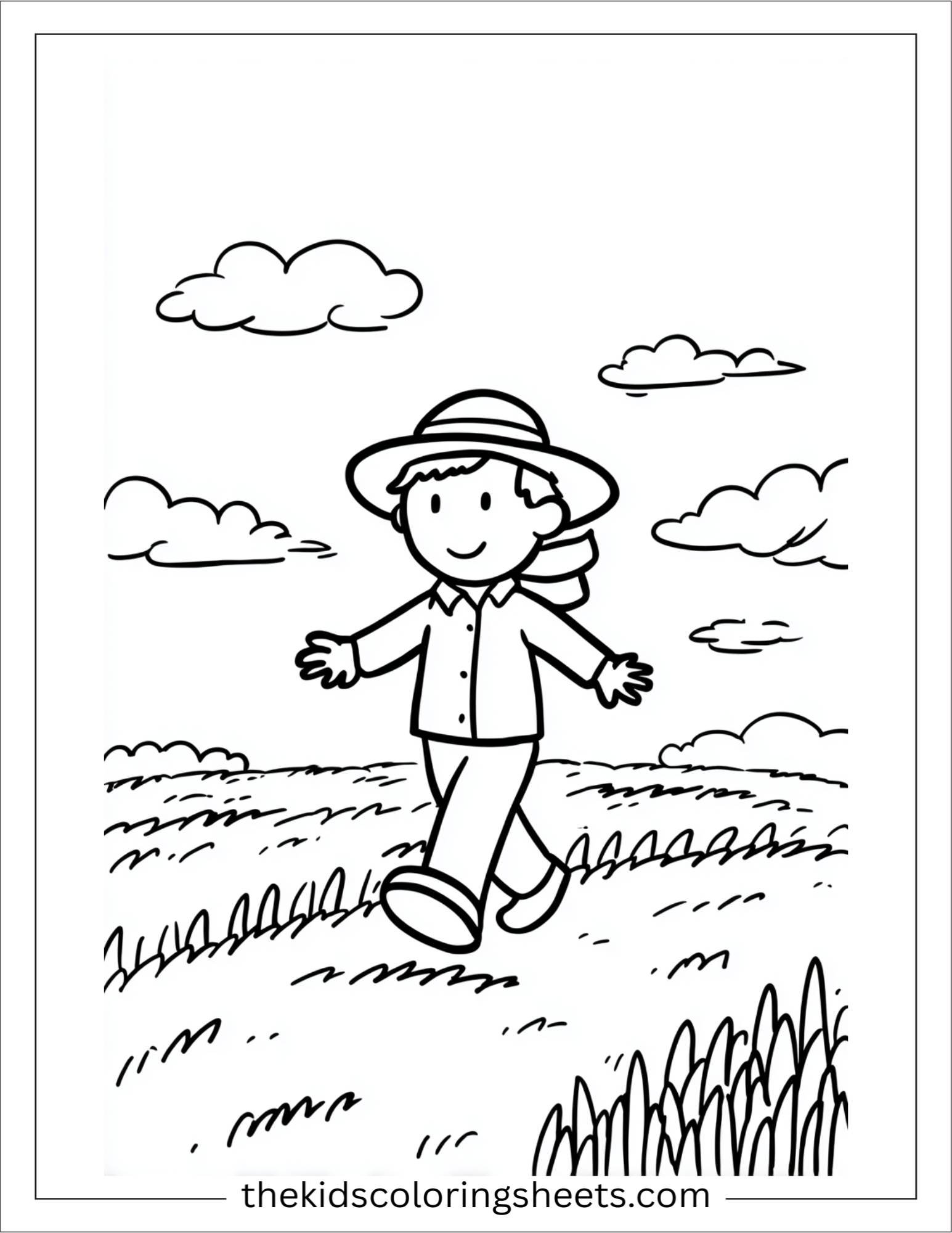 The Farmer dancing in the field