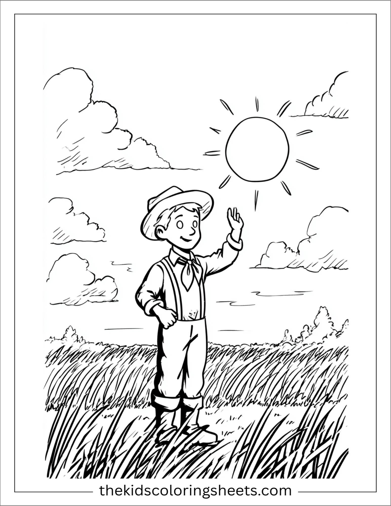 The Farmer greeting the sun