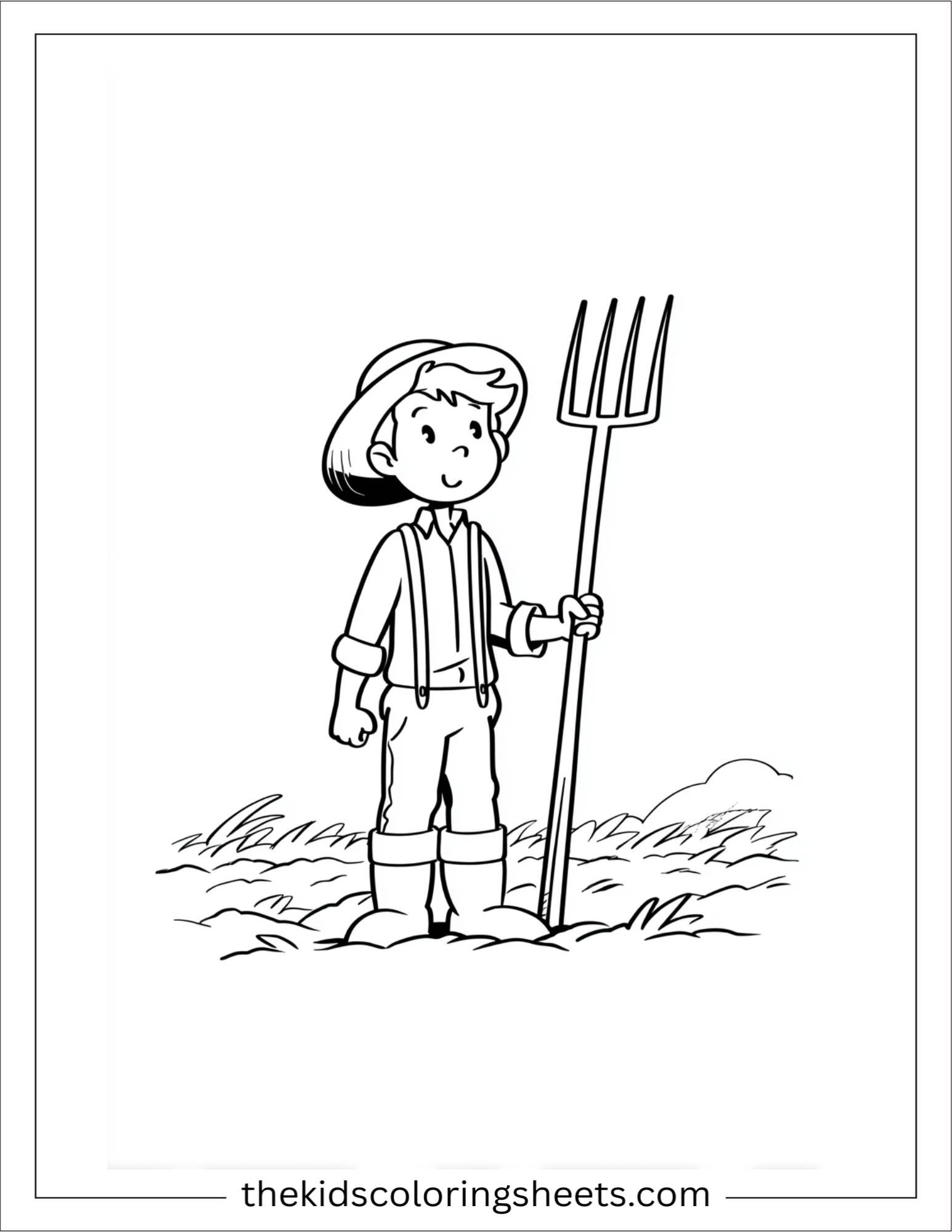 The Farmer holding a pitchfork