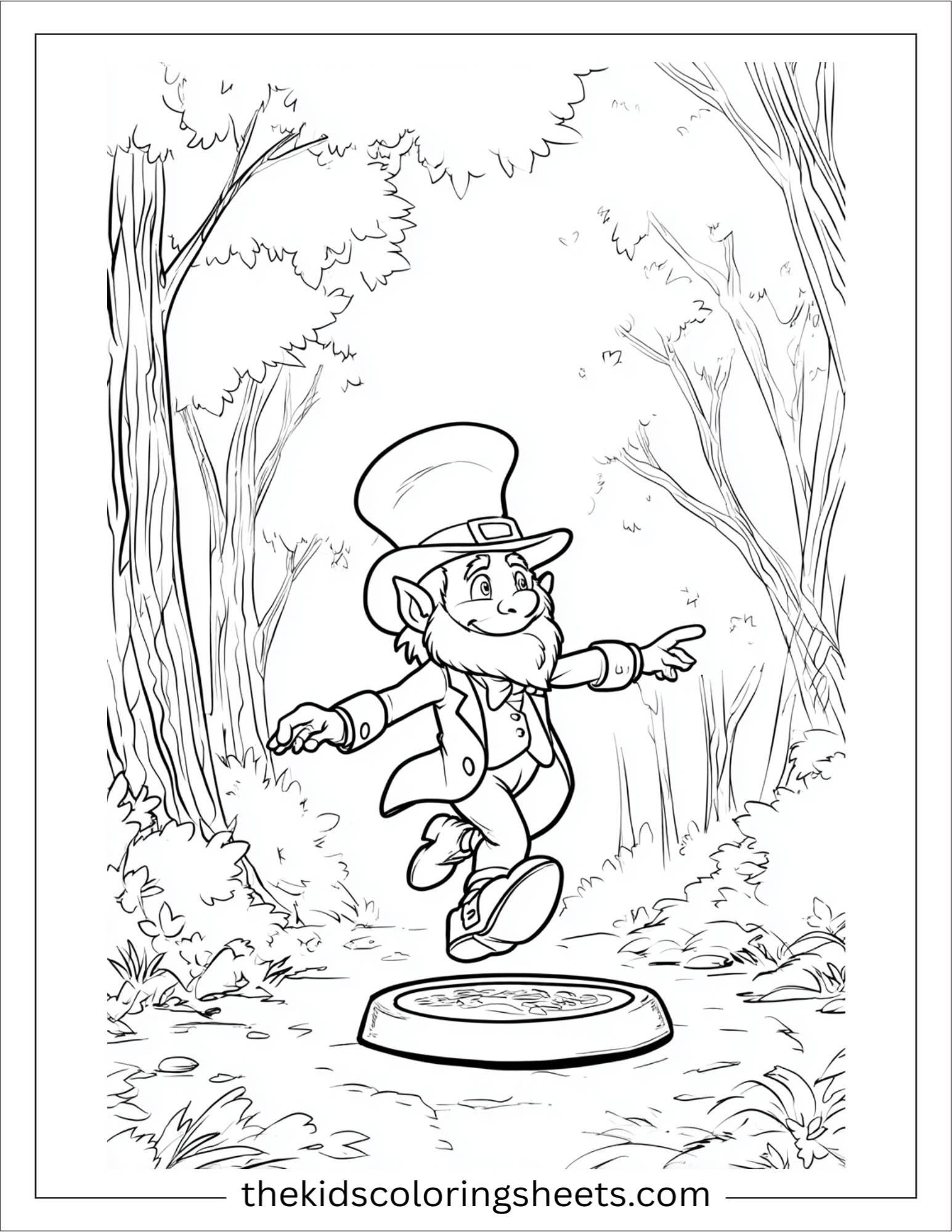 The Leprechaun balancing on a coin