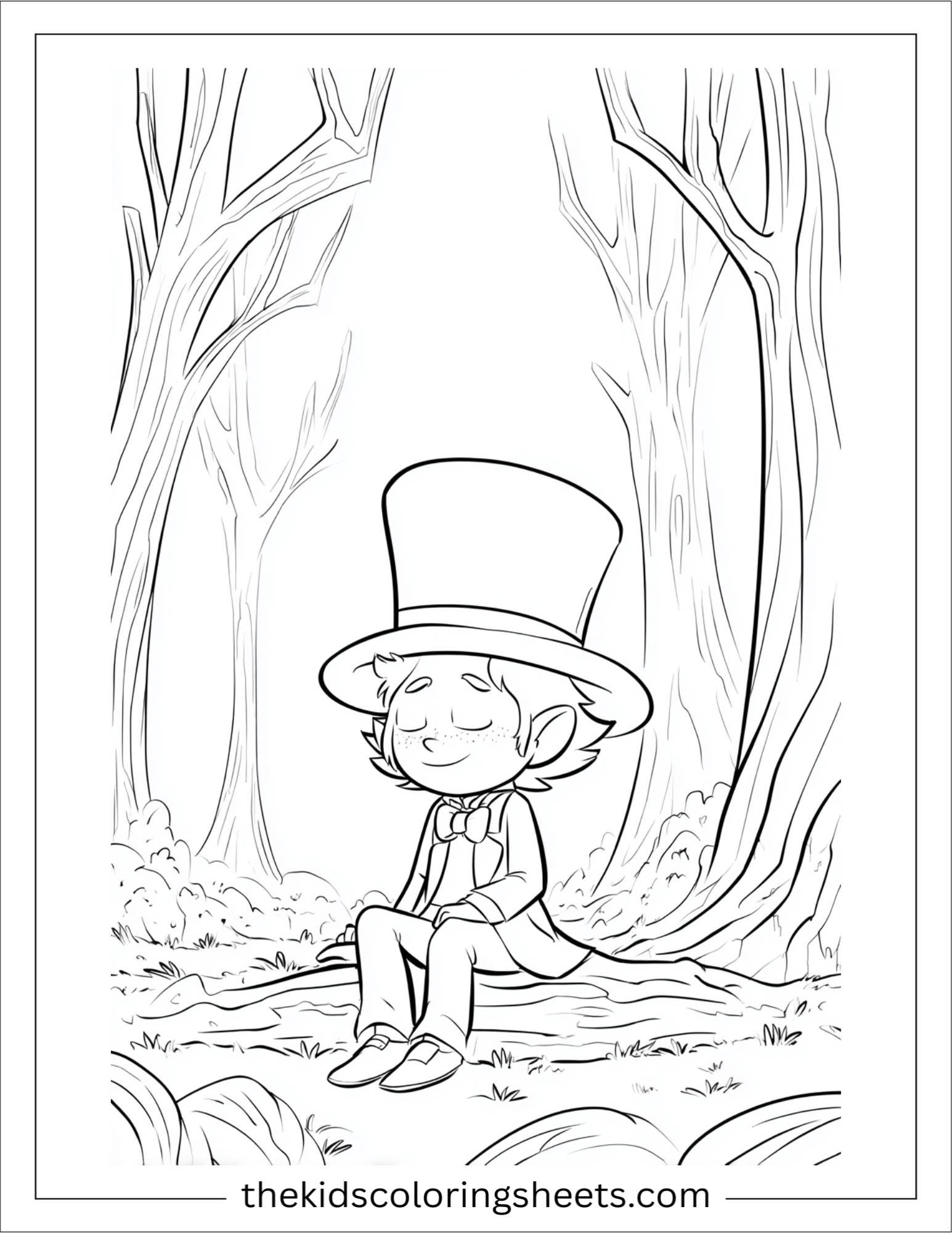 The Leprechaun resting on hat