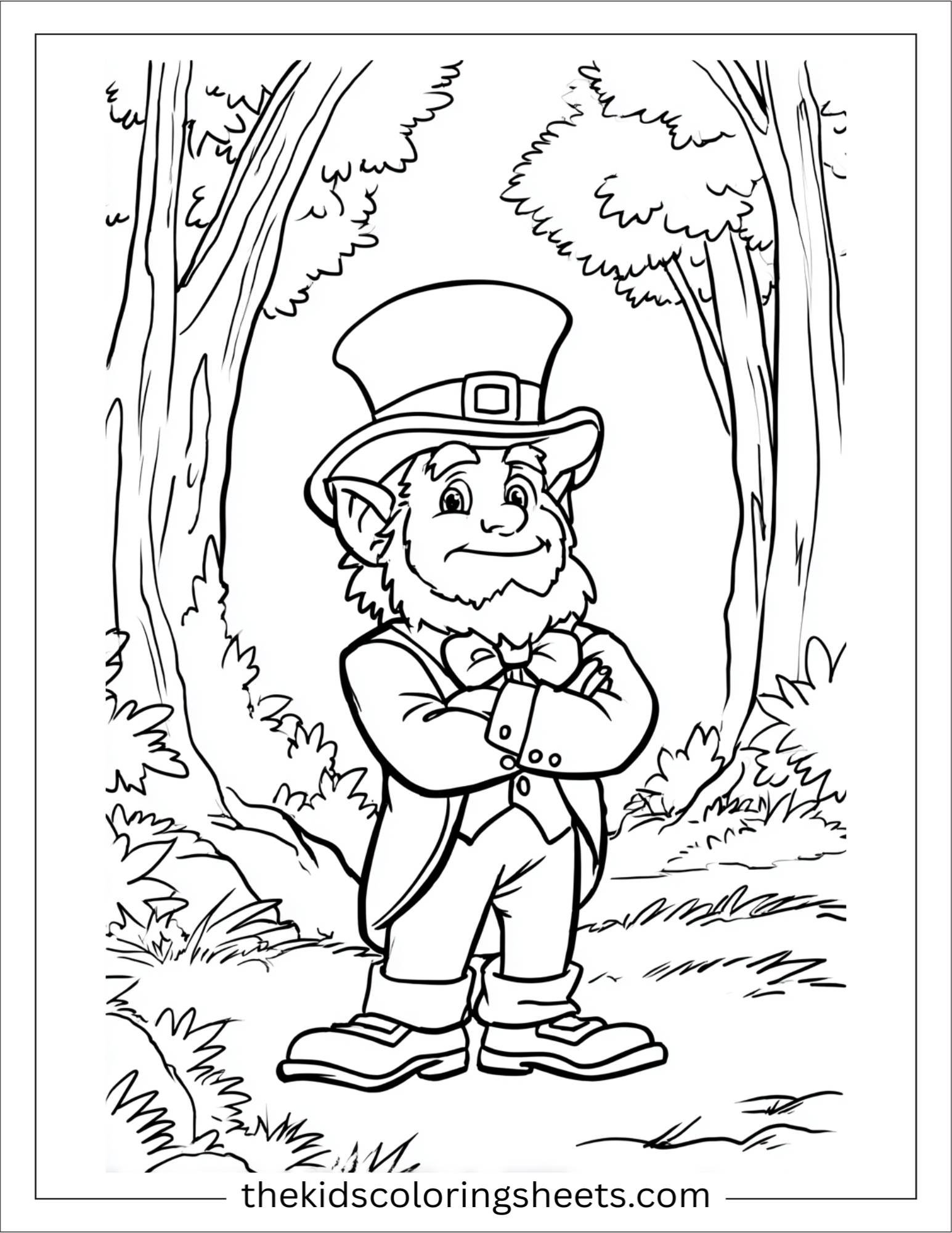 The Leprechaun standing proudly