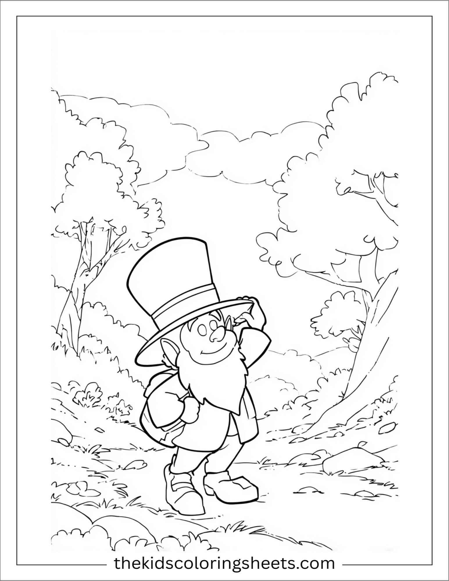 The Leprechaun tipping his hat