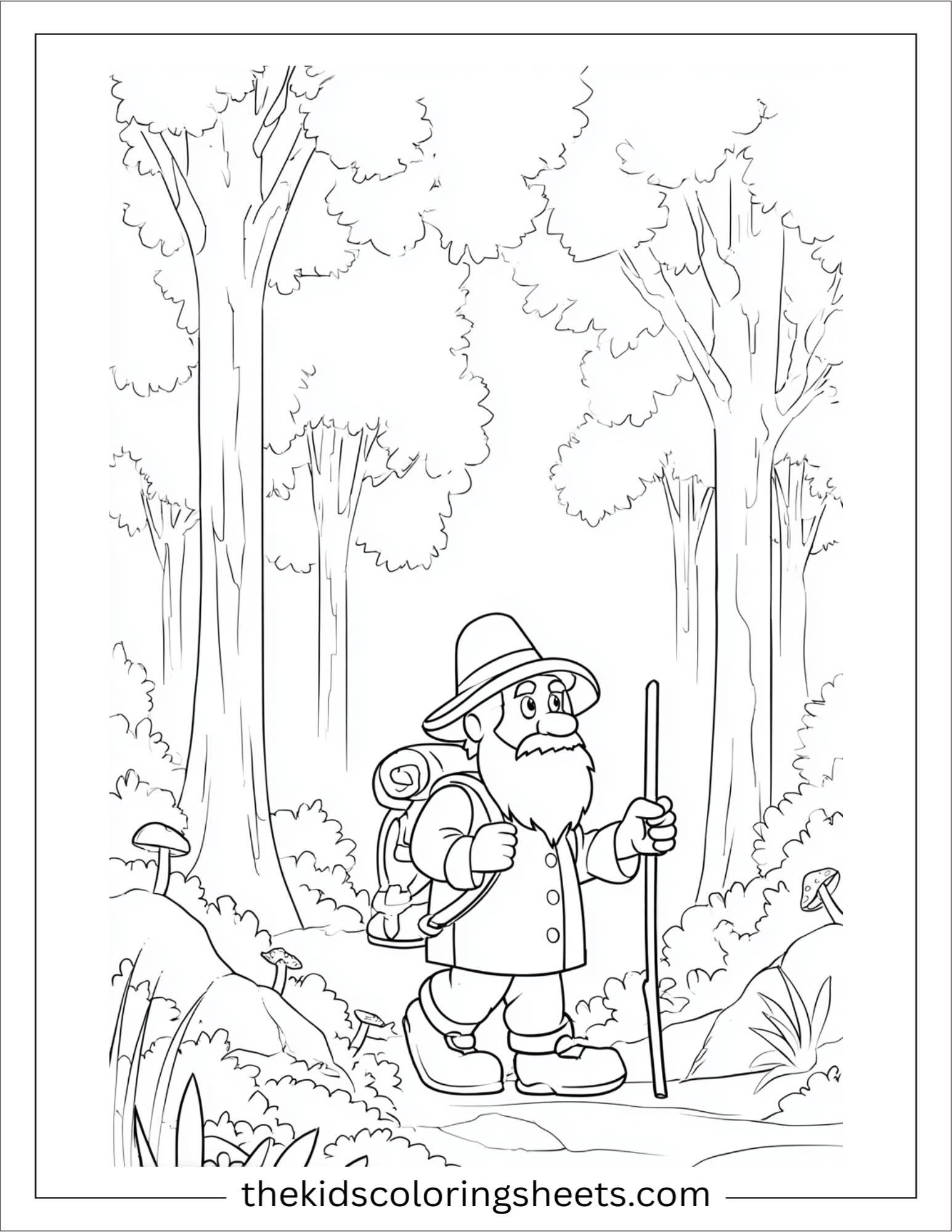 The Leprechaun walking with cane