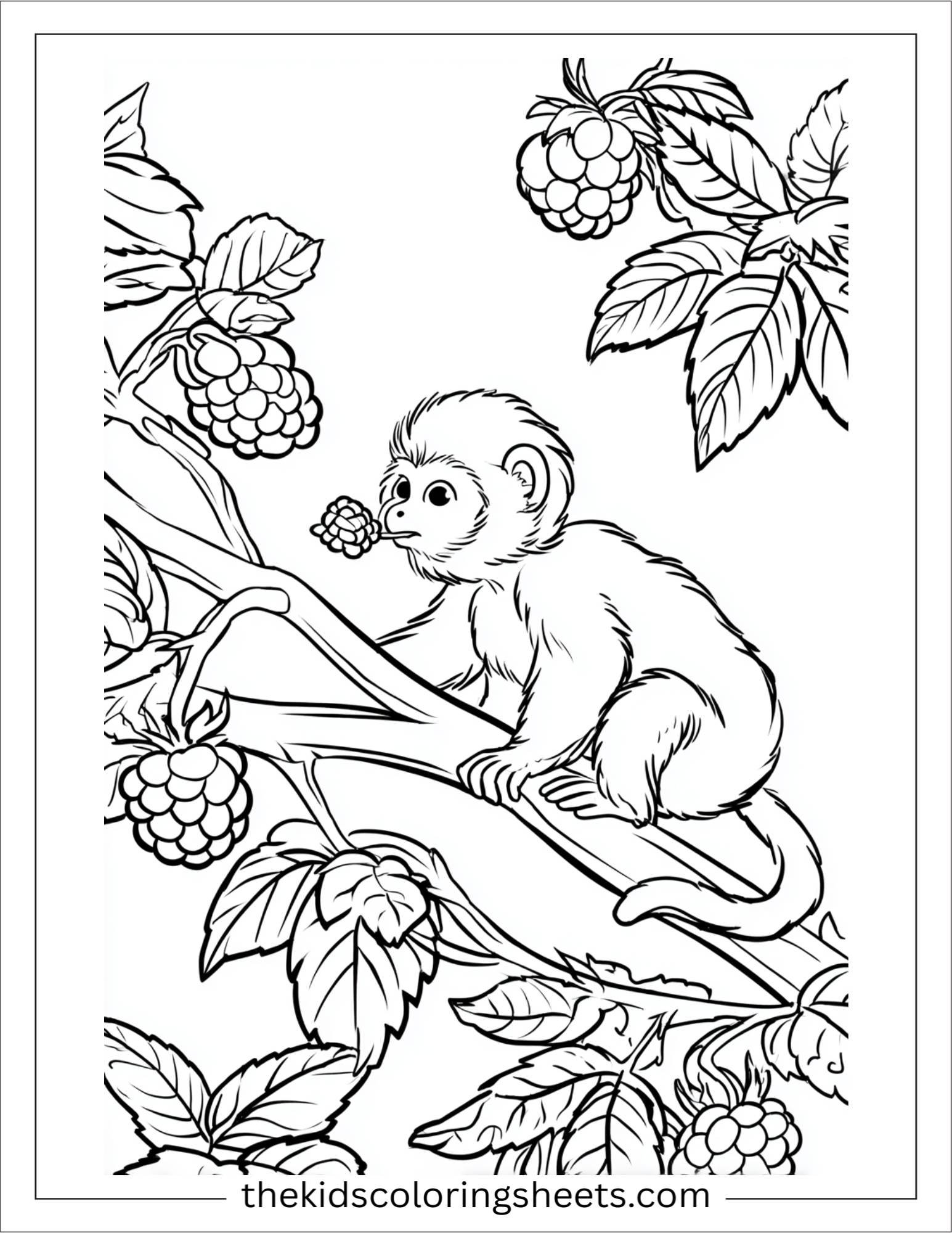 The Monkey blowing raspberry