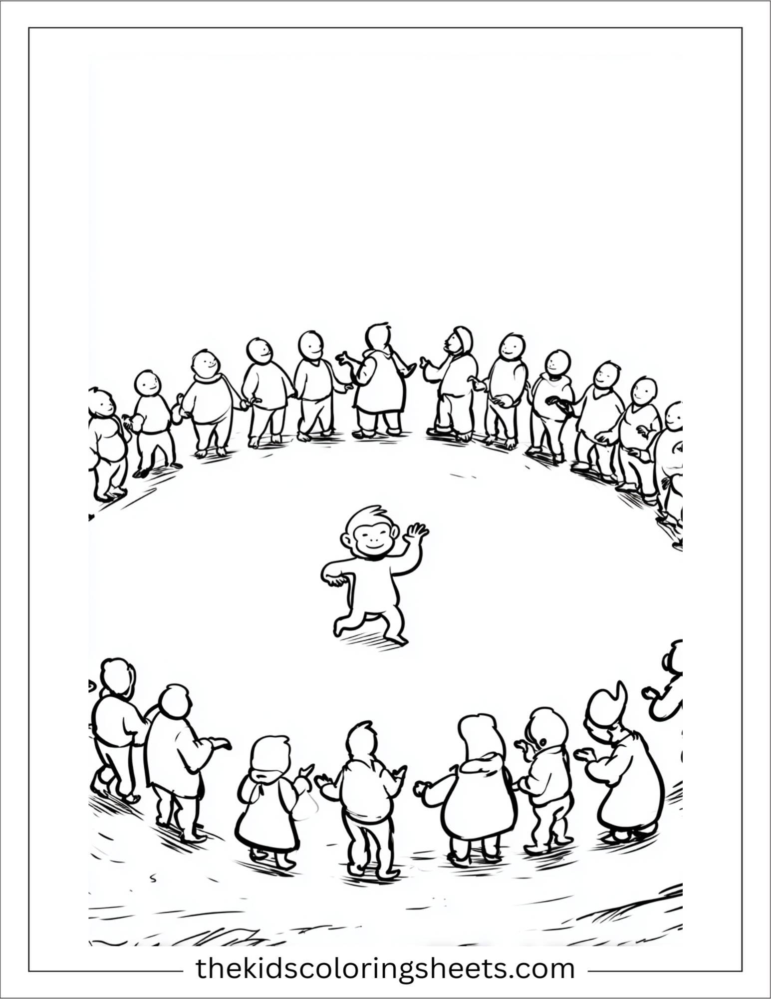 The Monkey dancing in circles