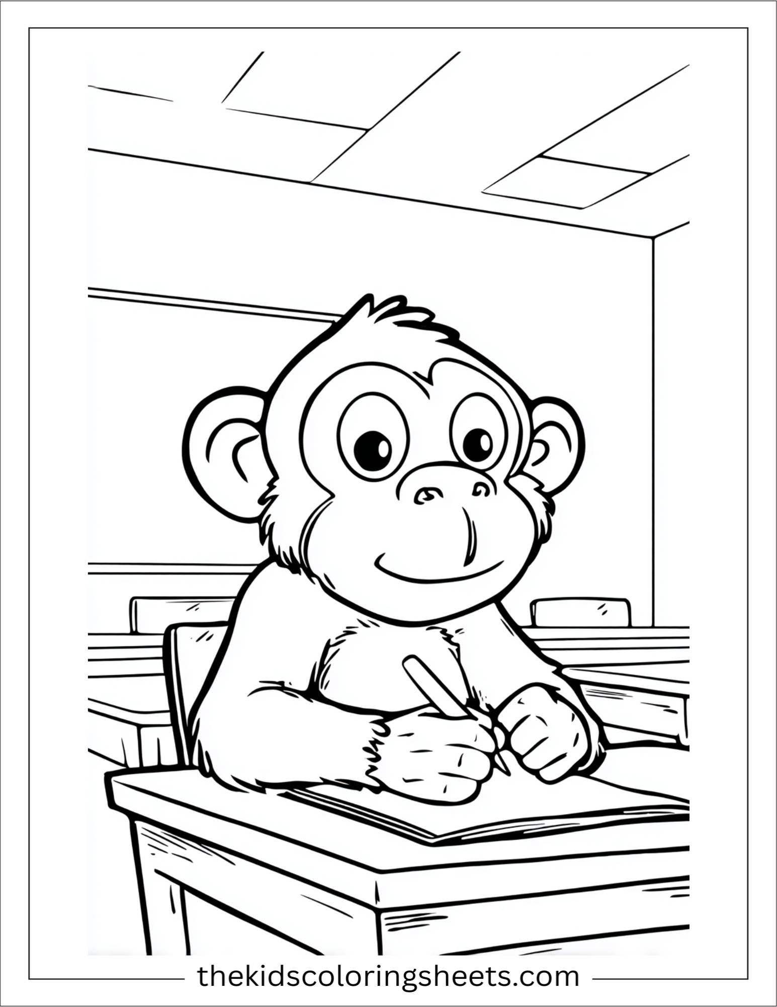 The Monkey making silly face