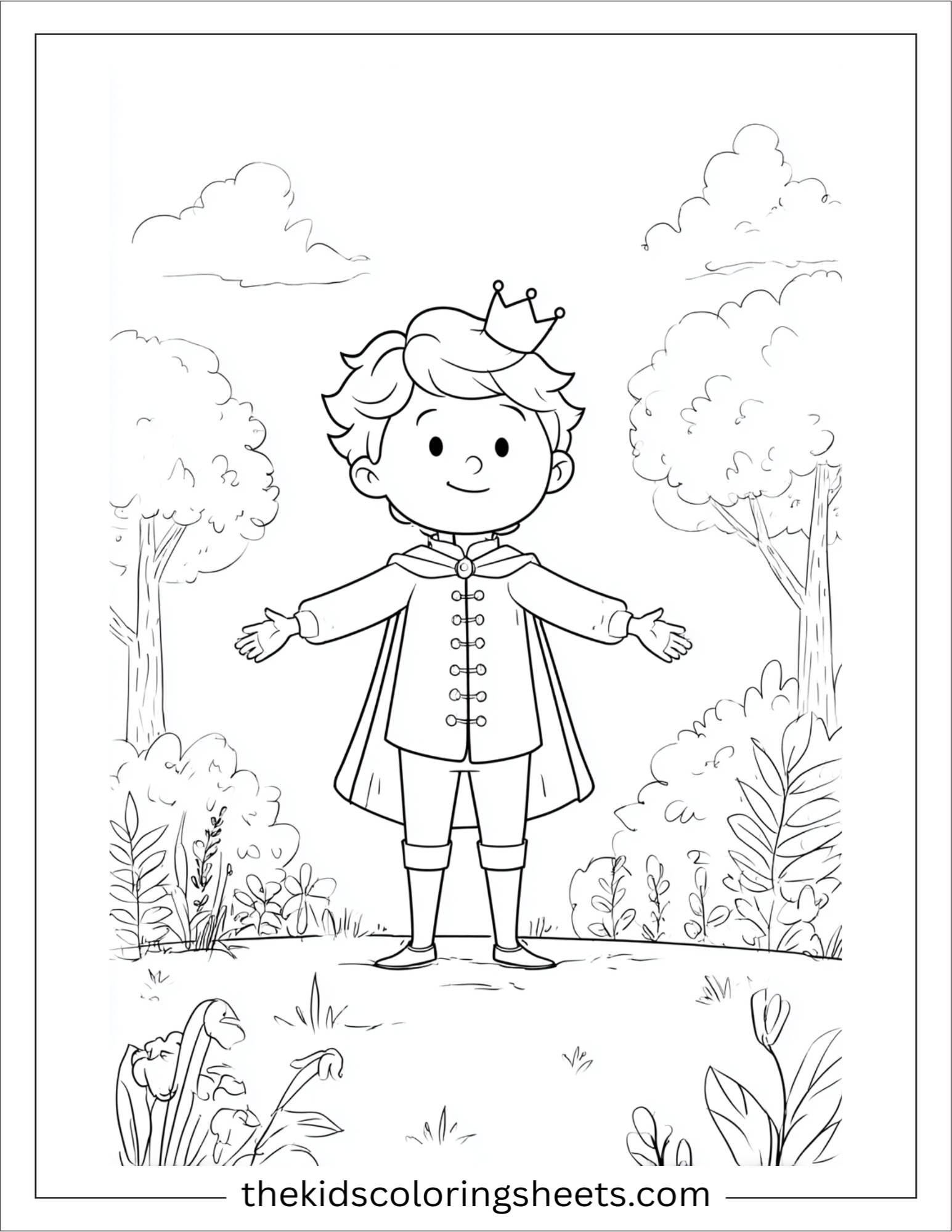 The Prince cheering looking curious