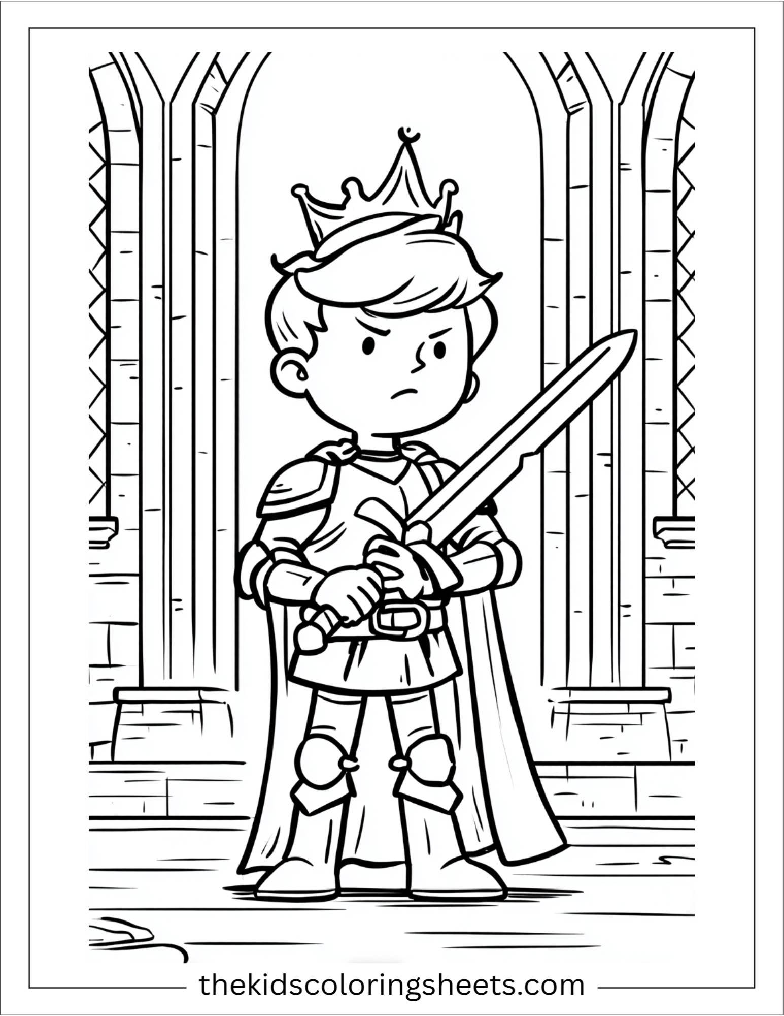 The Prince focused with sword drawn