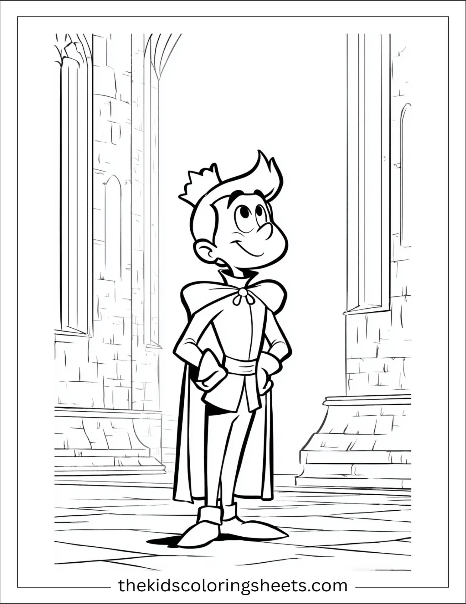 The Prince laughing looking curious