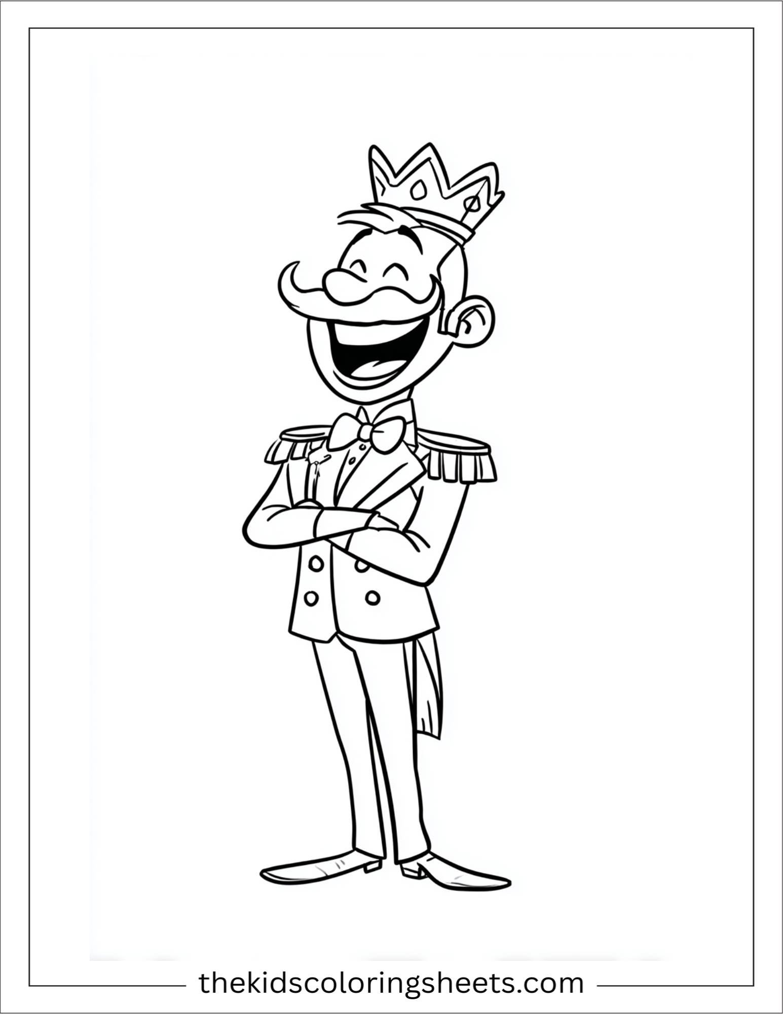 The Prince laughing making a speech