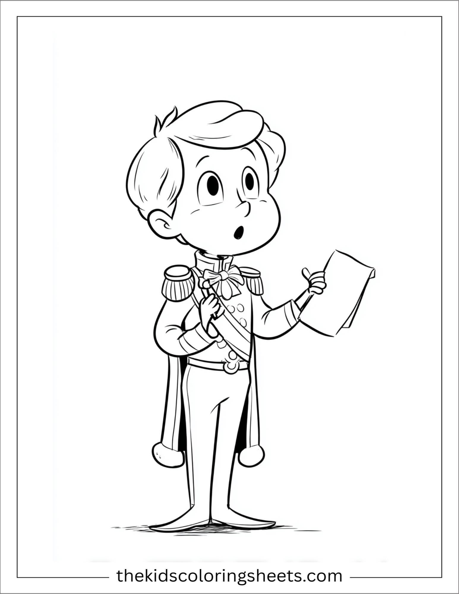 The Prince painting making a speech