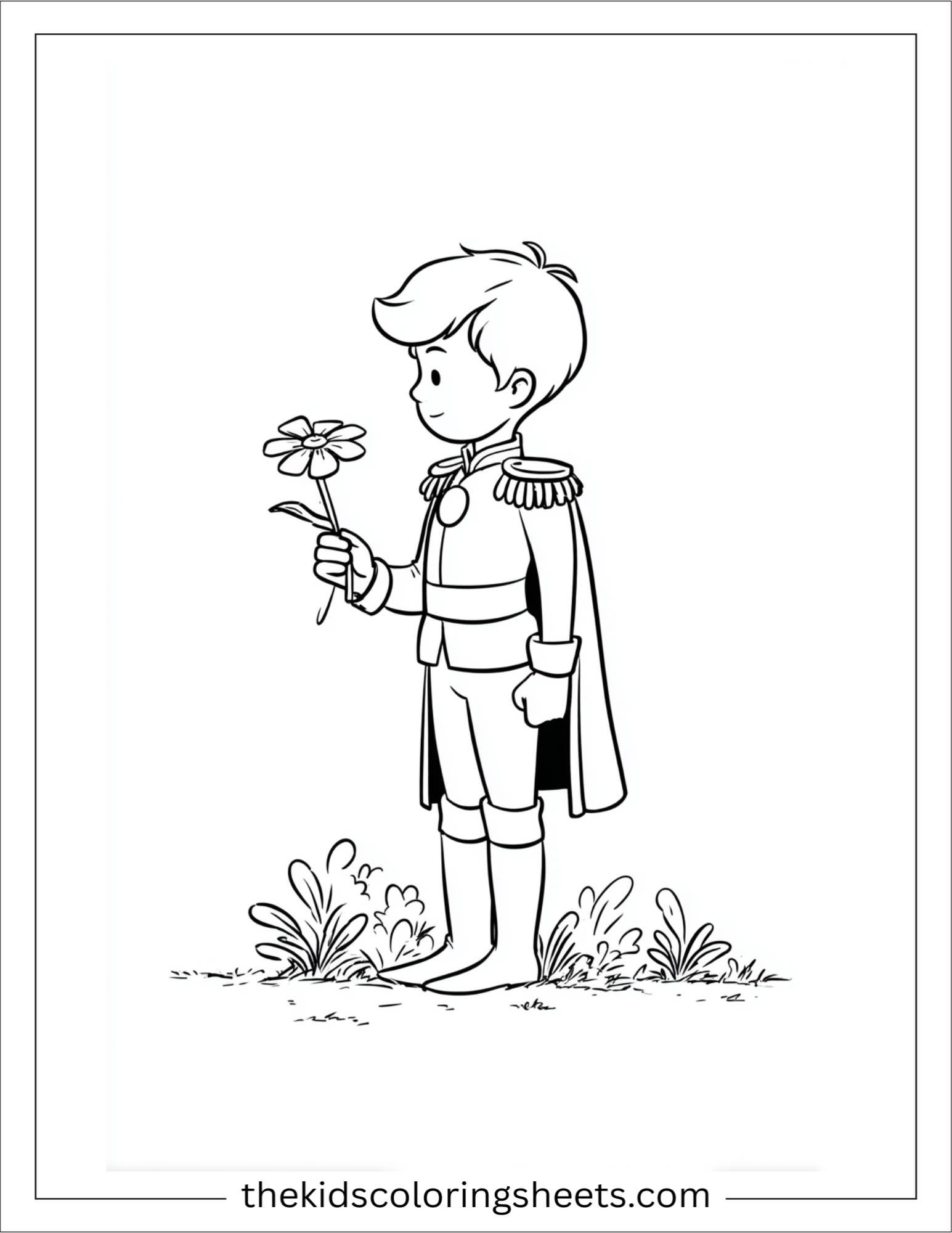 The Prince surprised with a flower