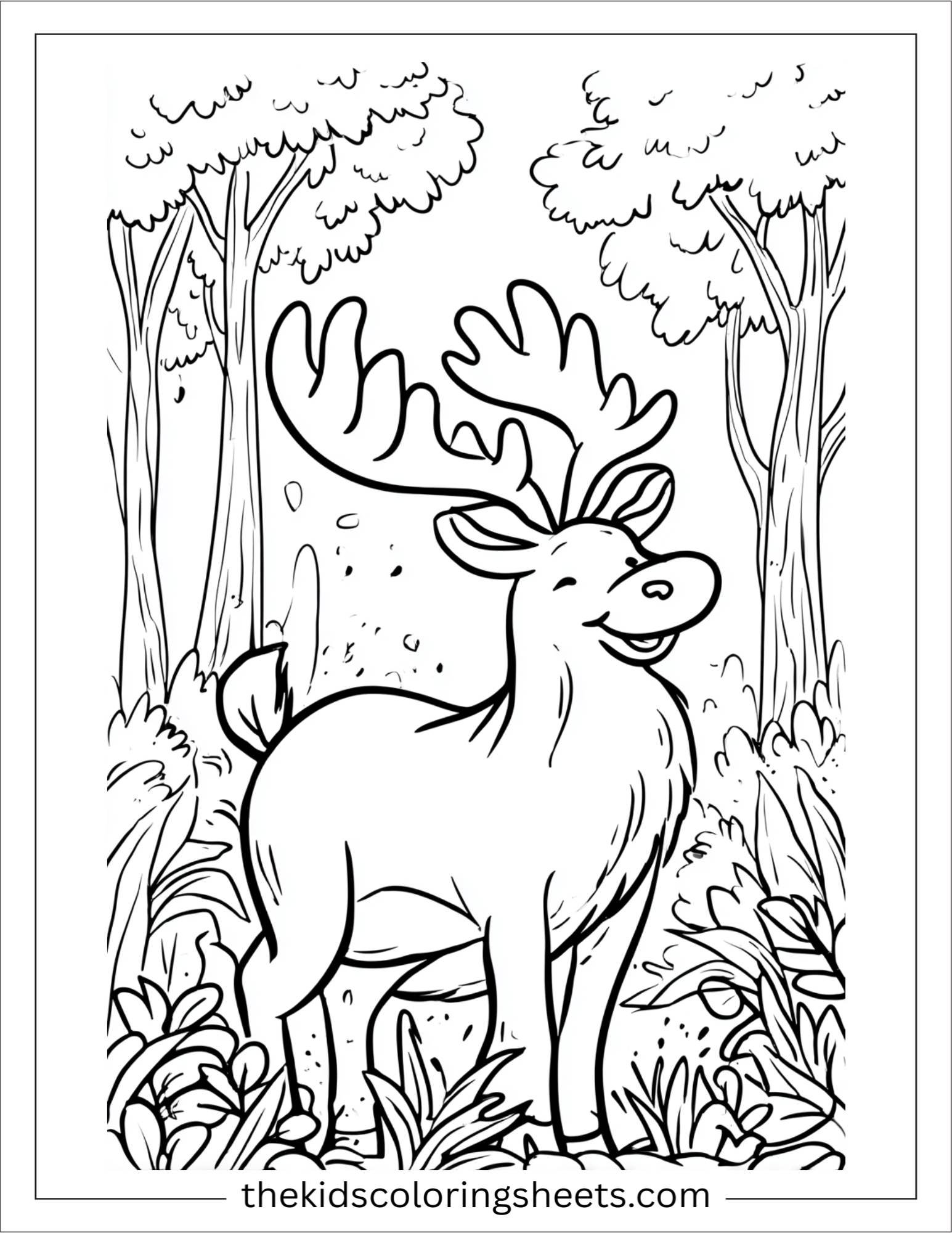 The Reindeer smiling with joy