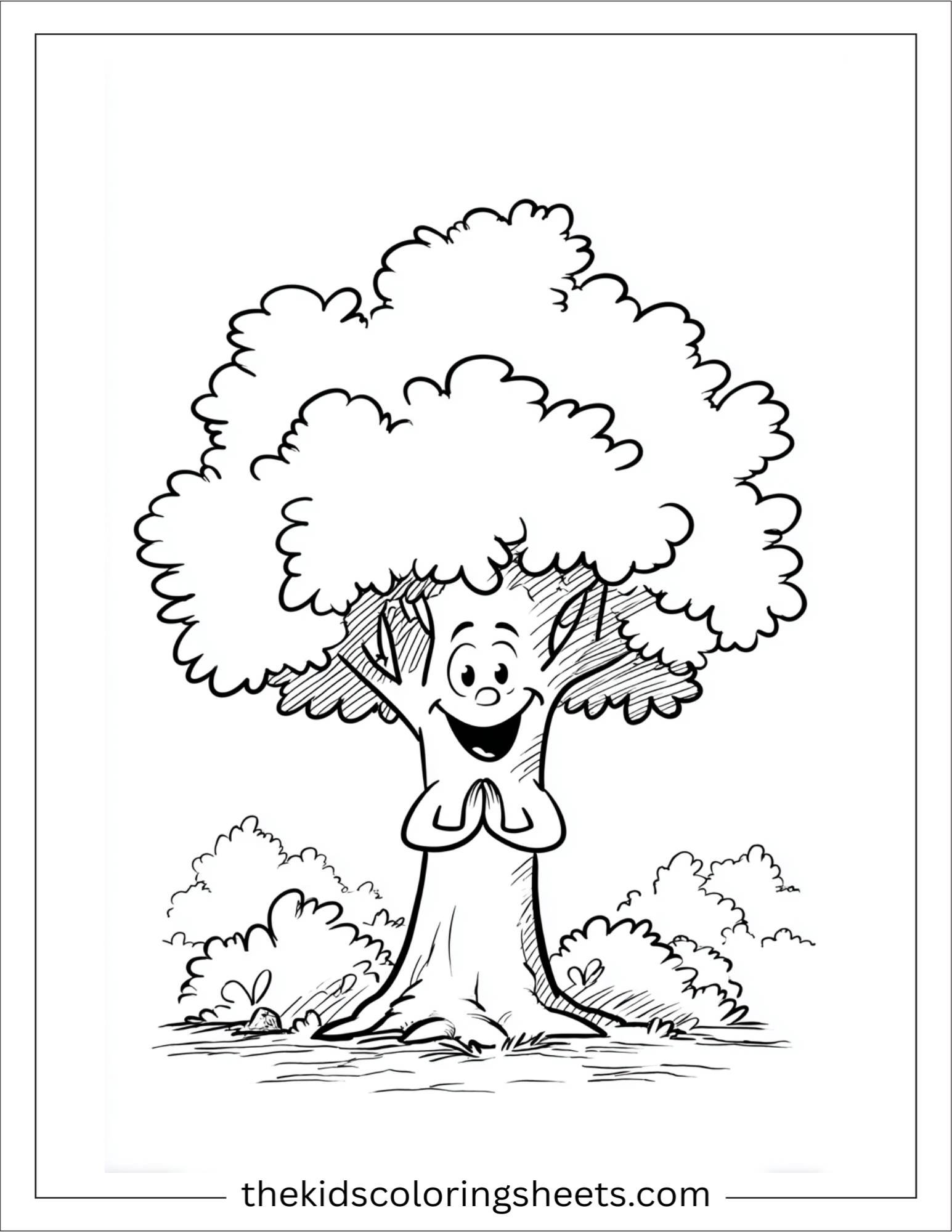 The Tall Tree clapping with branches