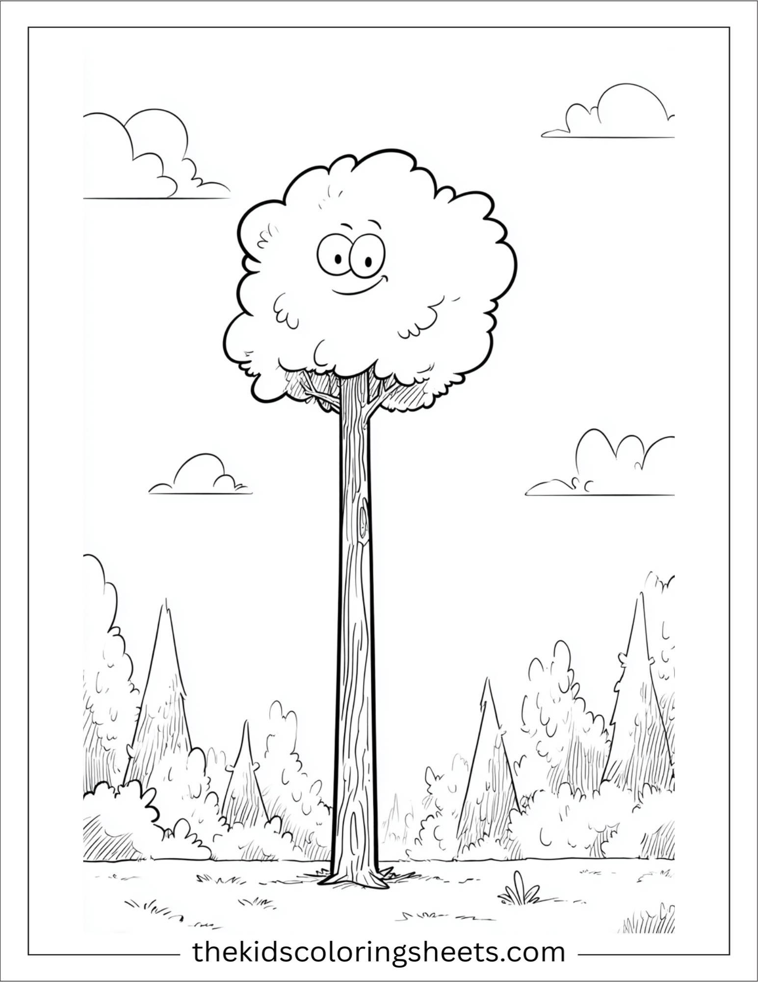 The Tall Tree stretching to sky