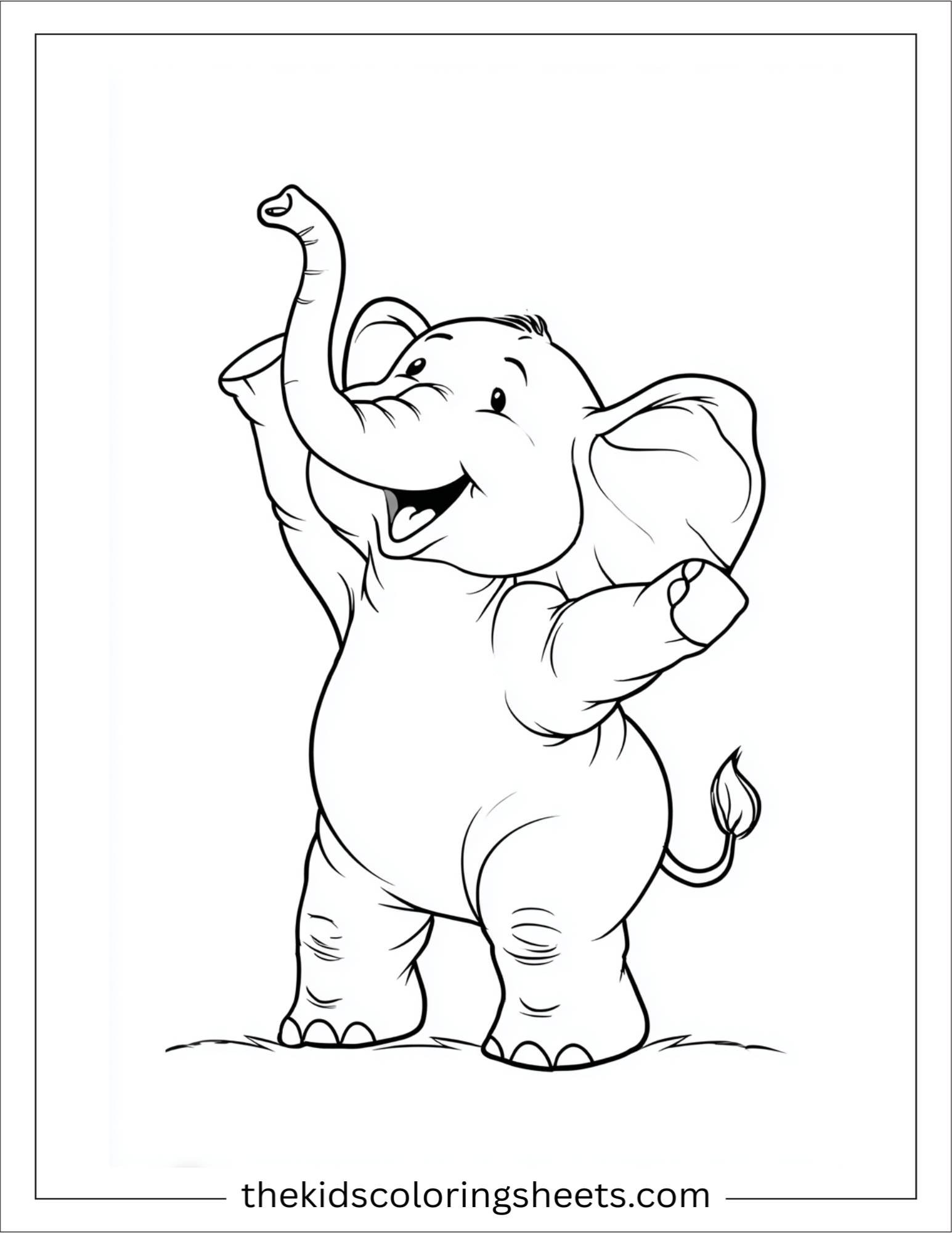 Winner elephant giving high five