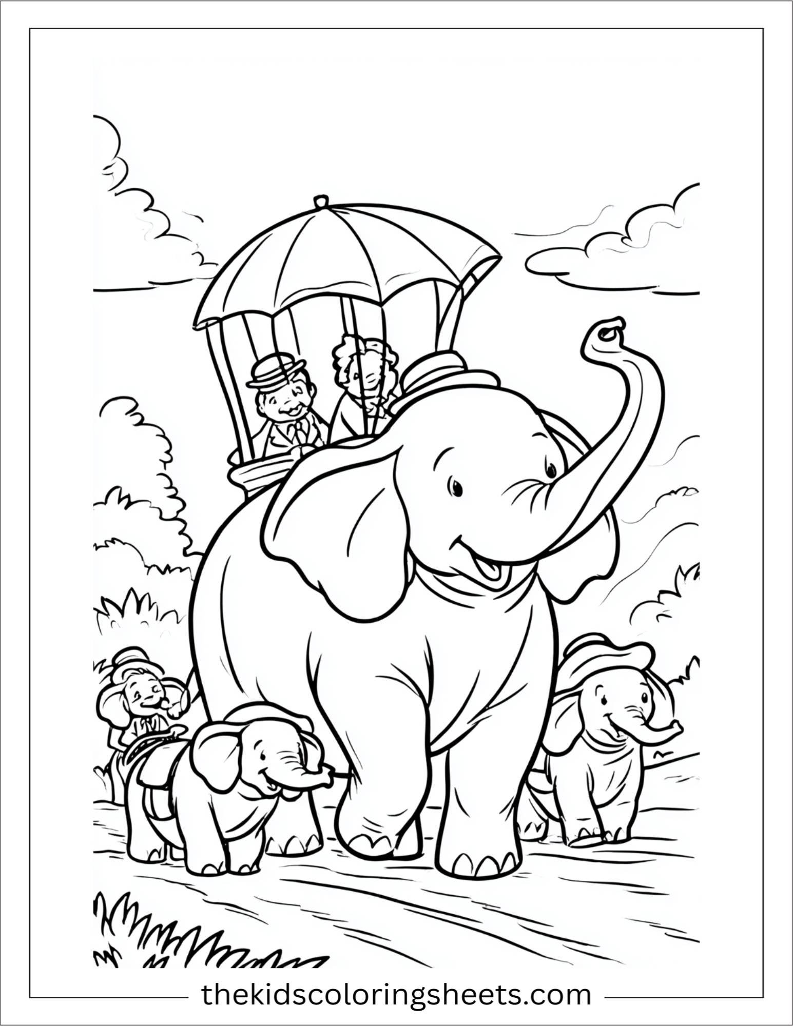 Winner elephant leading a parade