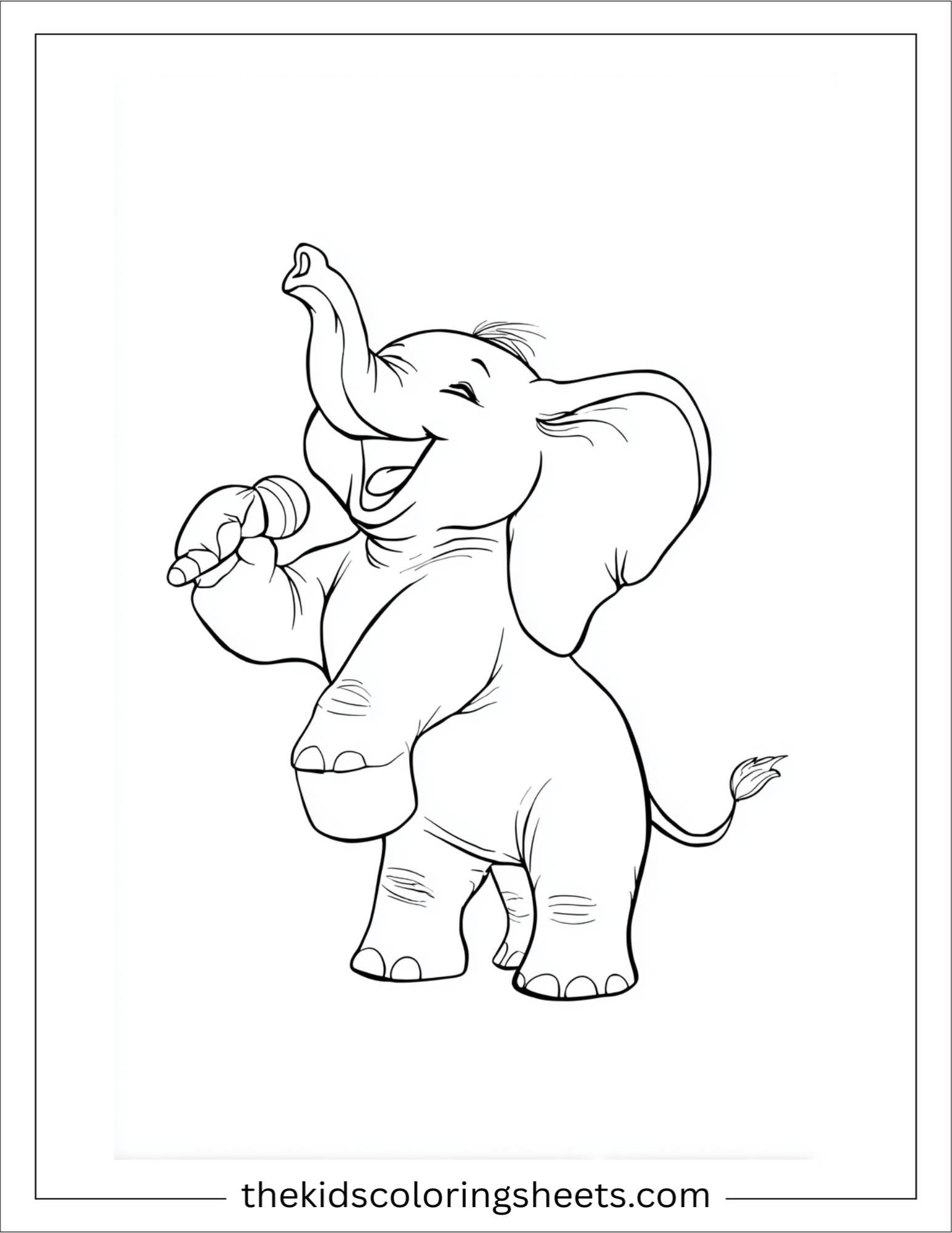 Winner elephant singing victory song