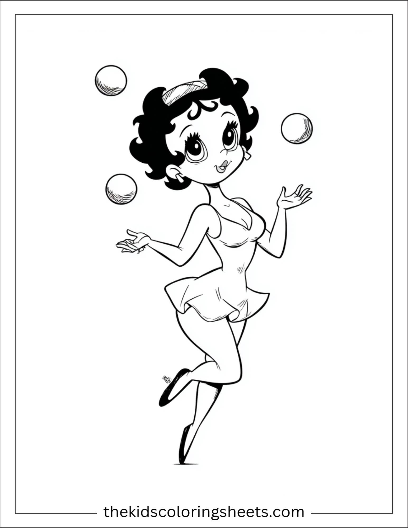 betty boop juggling
