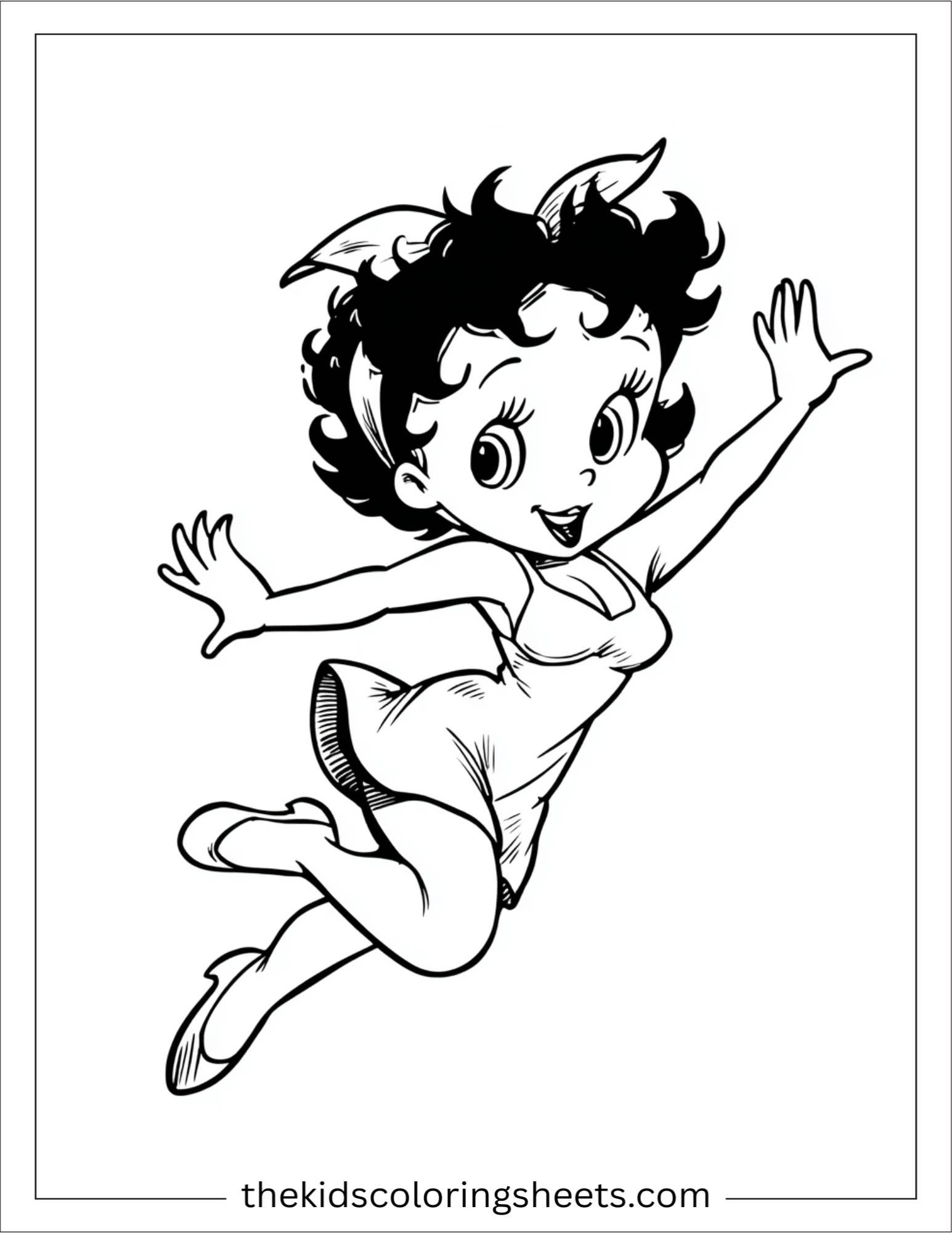 betty boop jumping