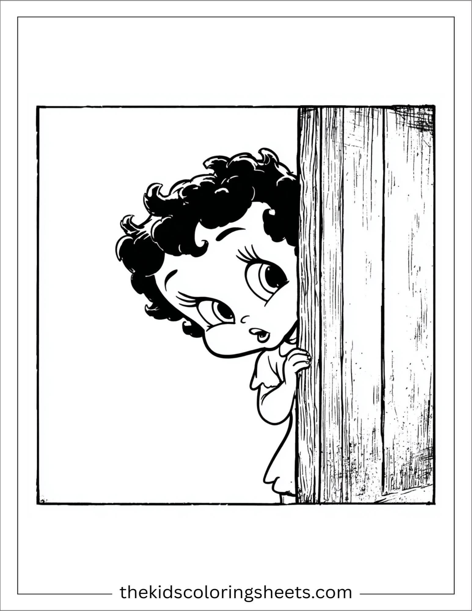 betty boop peeking