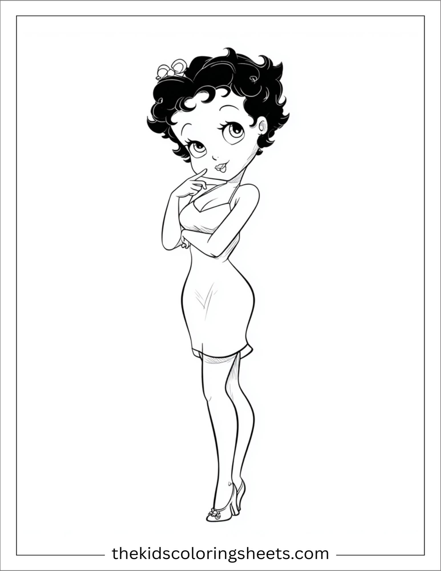 betty boop posing
