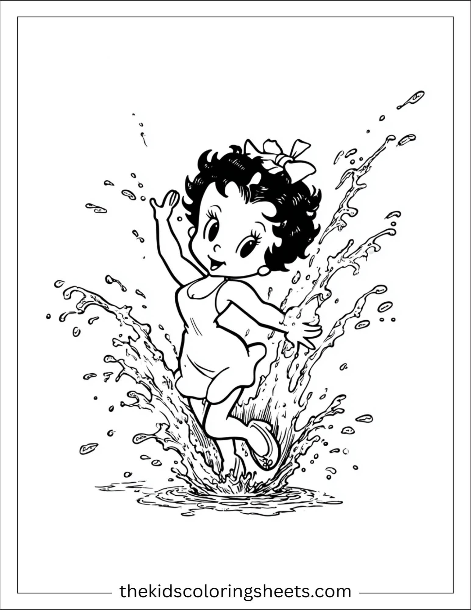 betty boop water splash