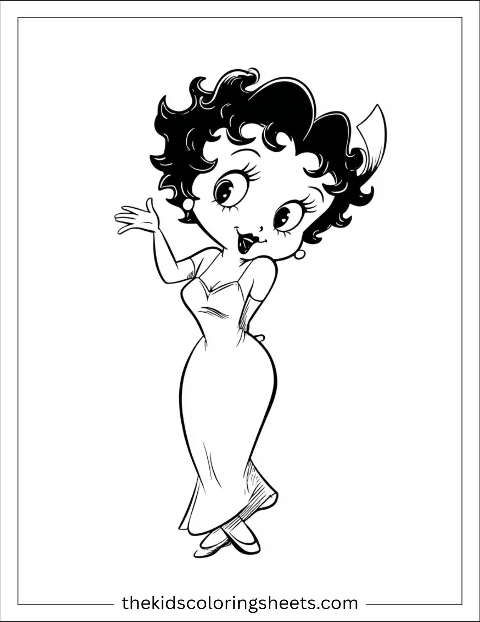 betty boop waving