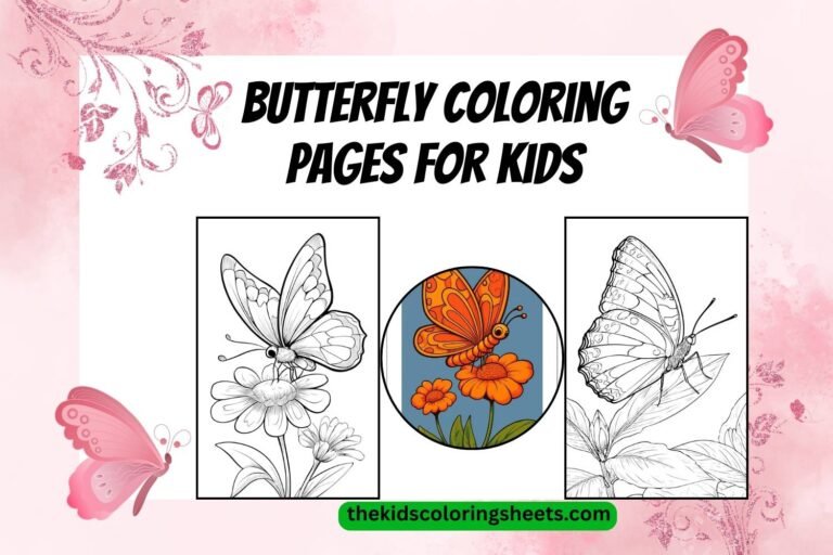 butterfly coloring pages for kids