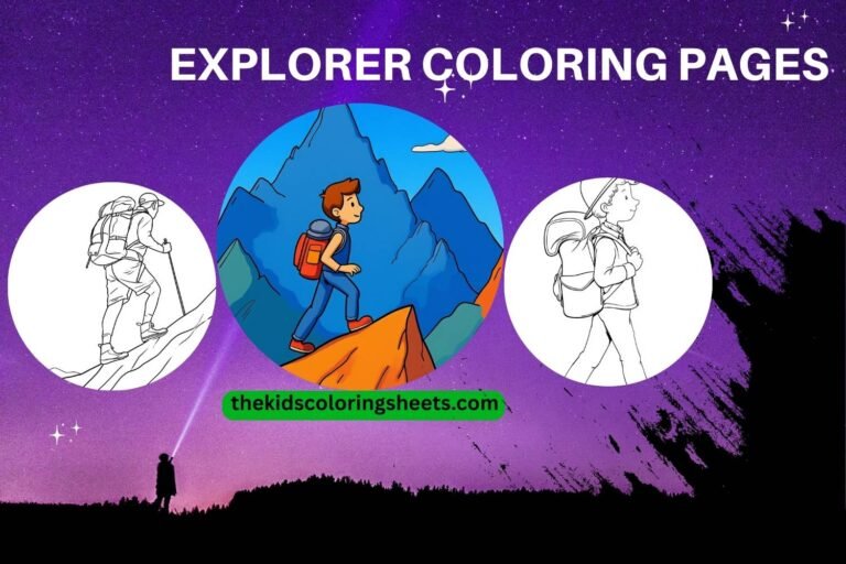explorer coloring pages