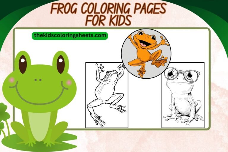 frog coloring pages for kids