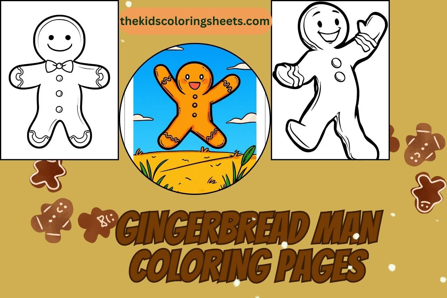gingerbread man coloring pages