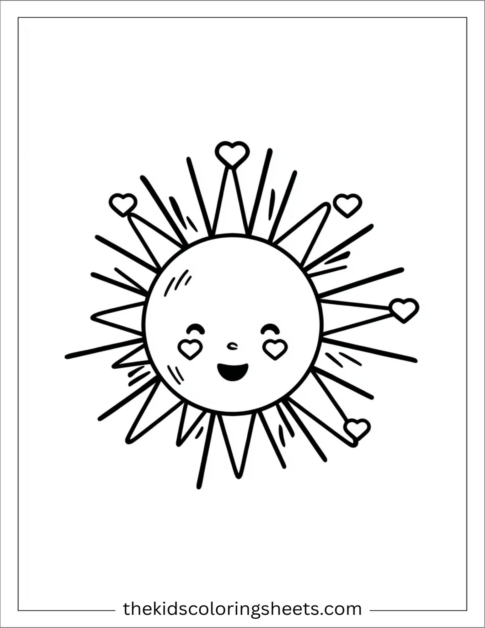 Happy sun love heart eyes