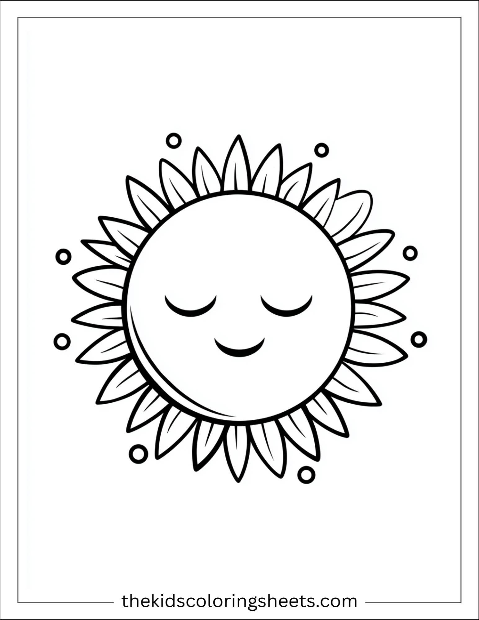 Happy sun peaceful nap