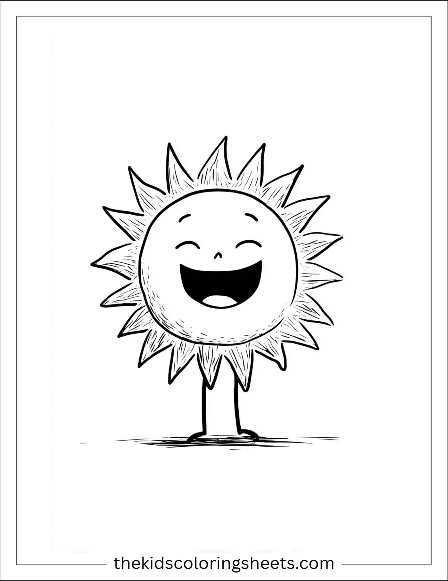 Happy sun singing