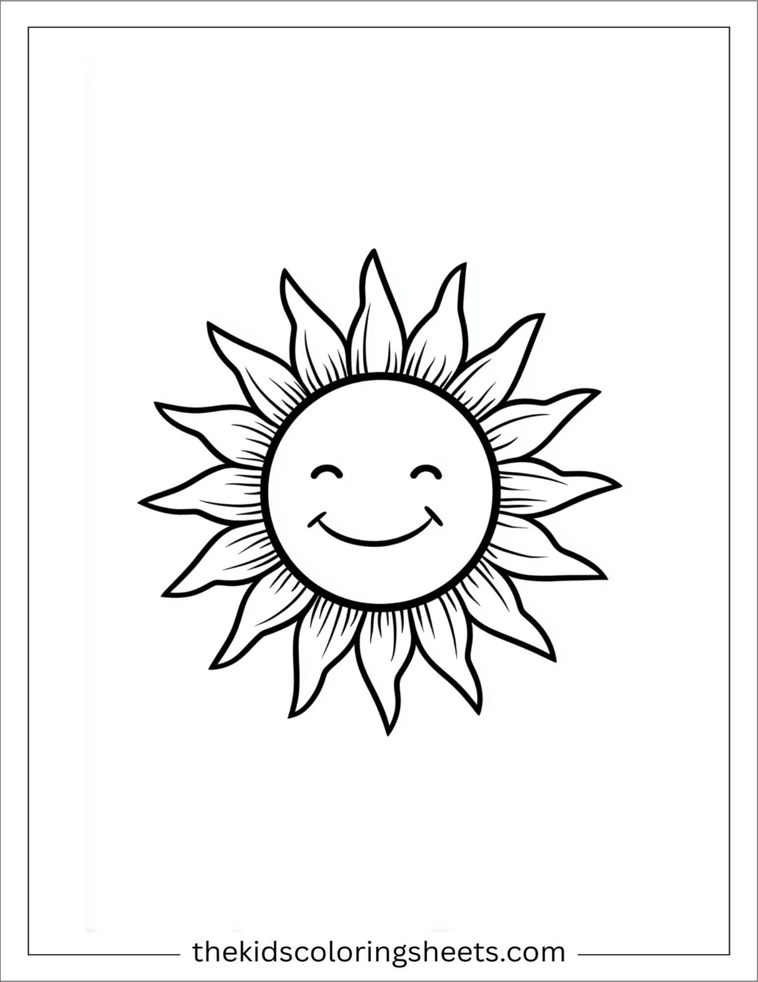 Happy sun smiling