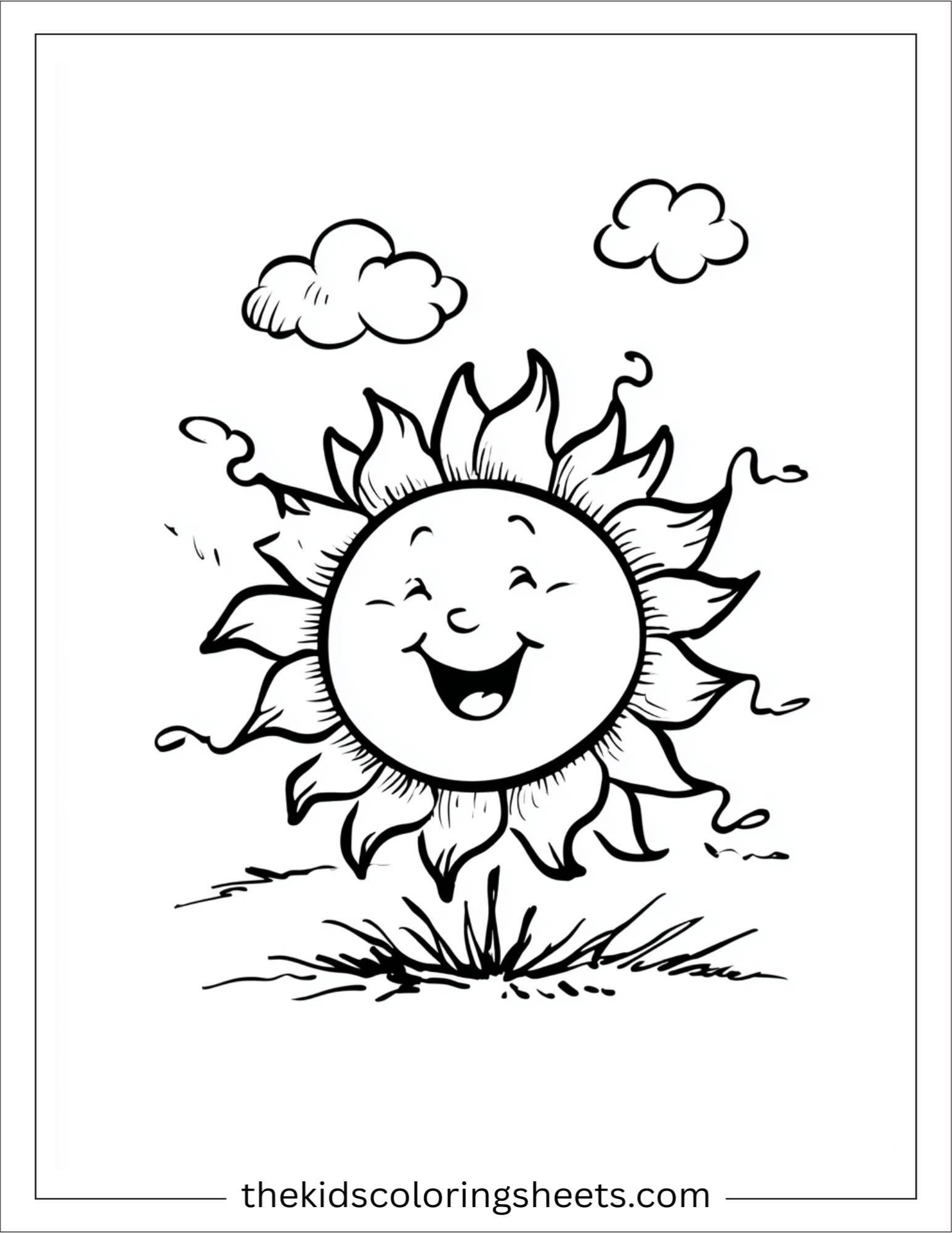 Happy sun tickled