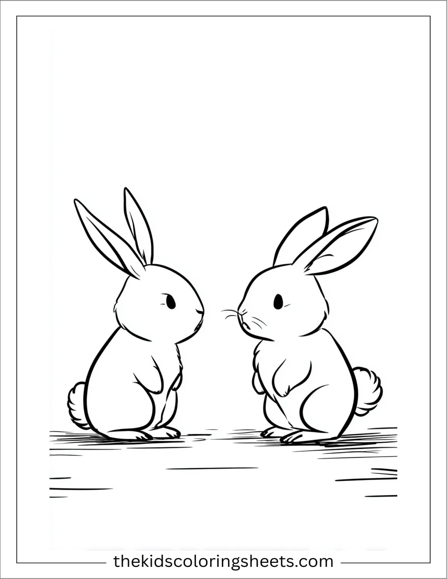 Intelligent rabbit debating with friends