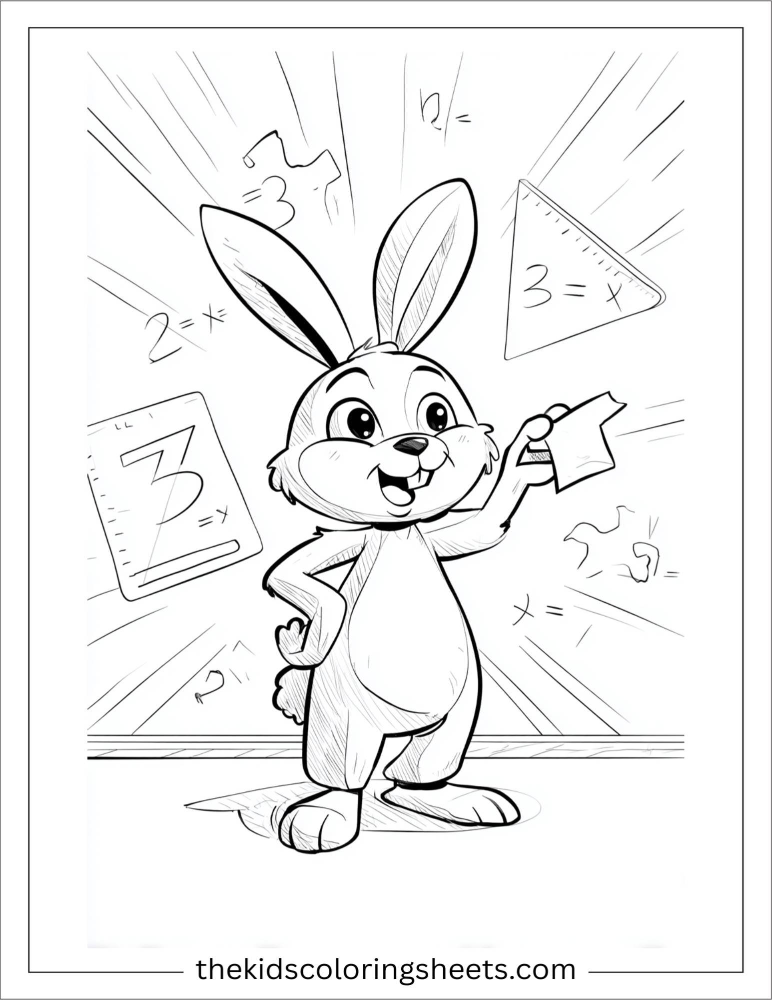 Intelligent rabbit explaining math