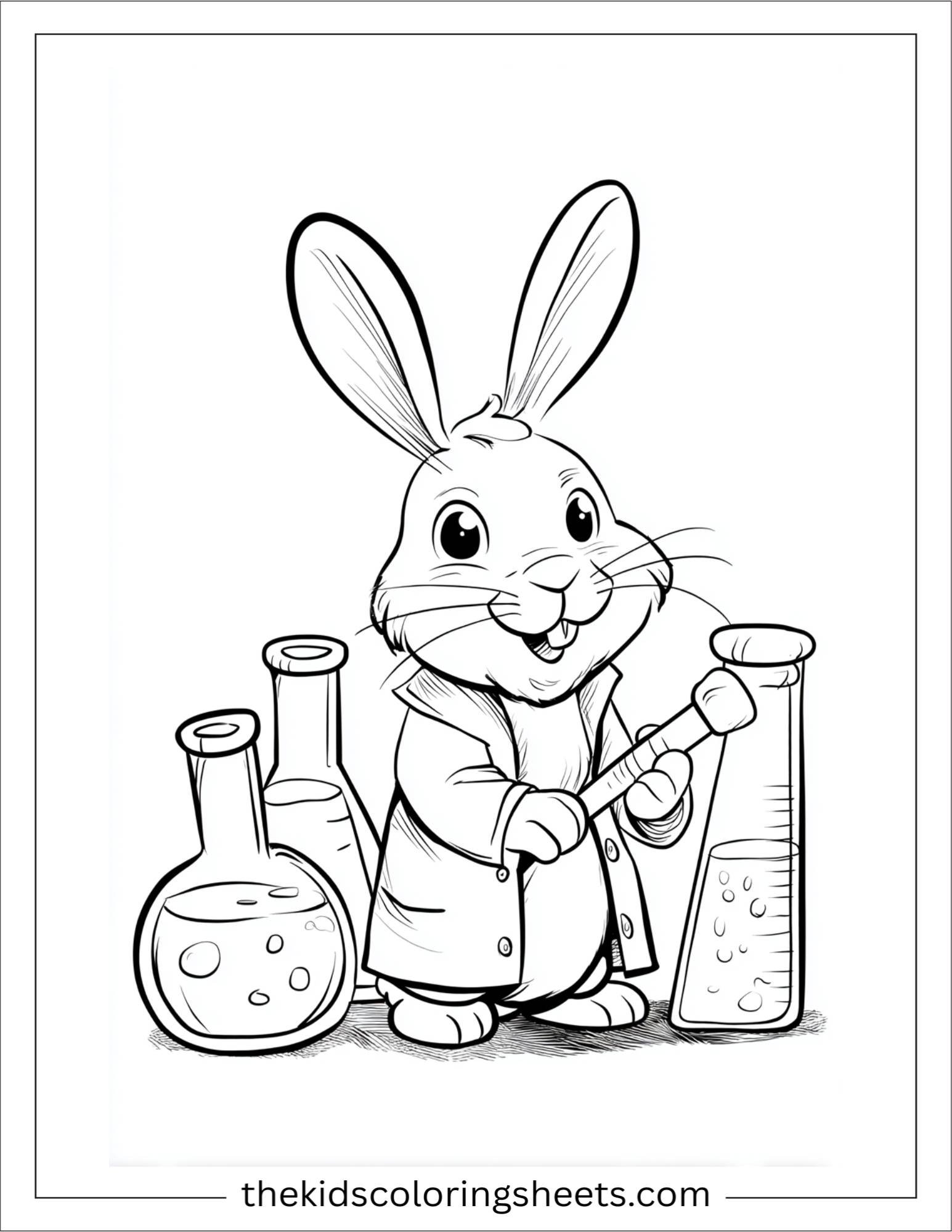 Intelligent rabbit mixing potions