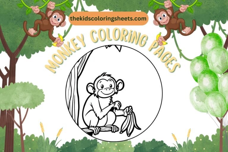 monkey coloring pages