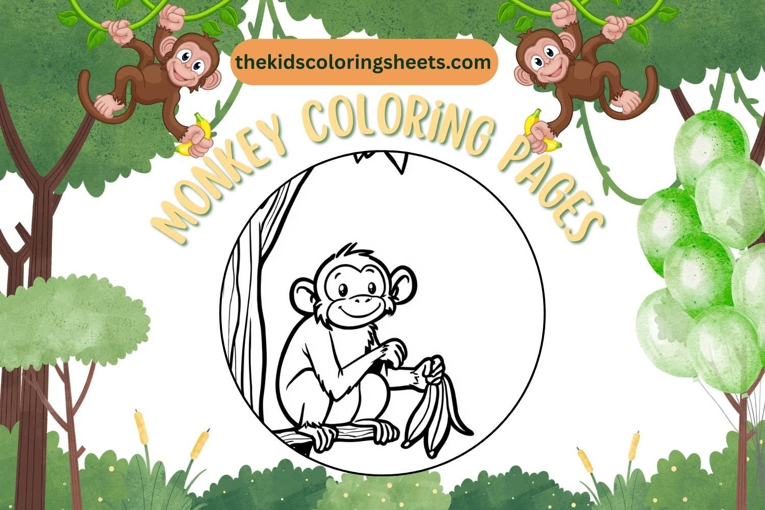 monkey coloring pages