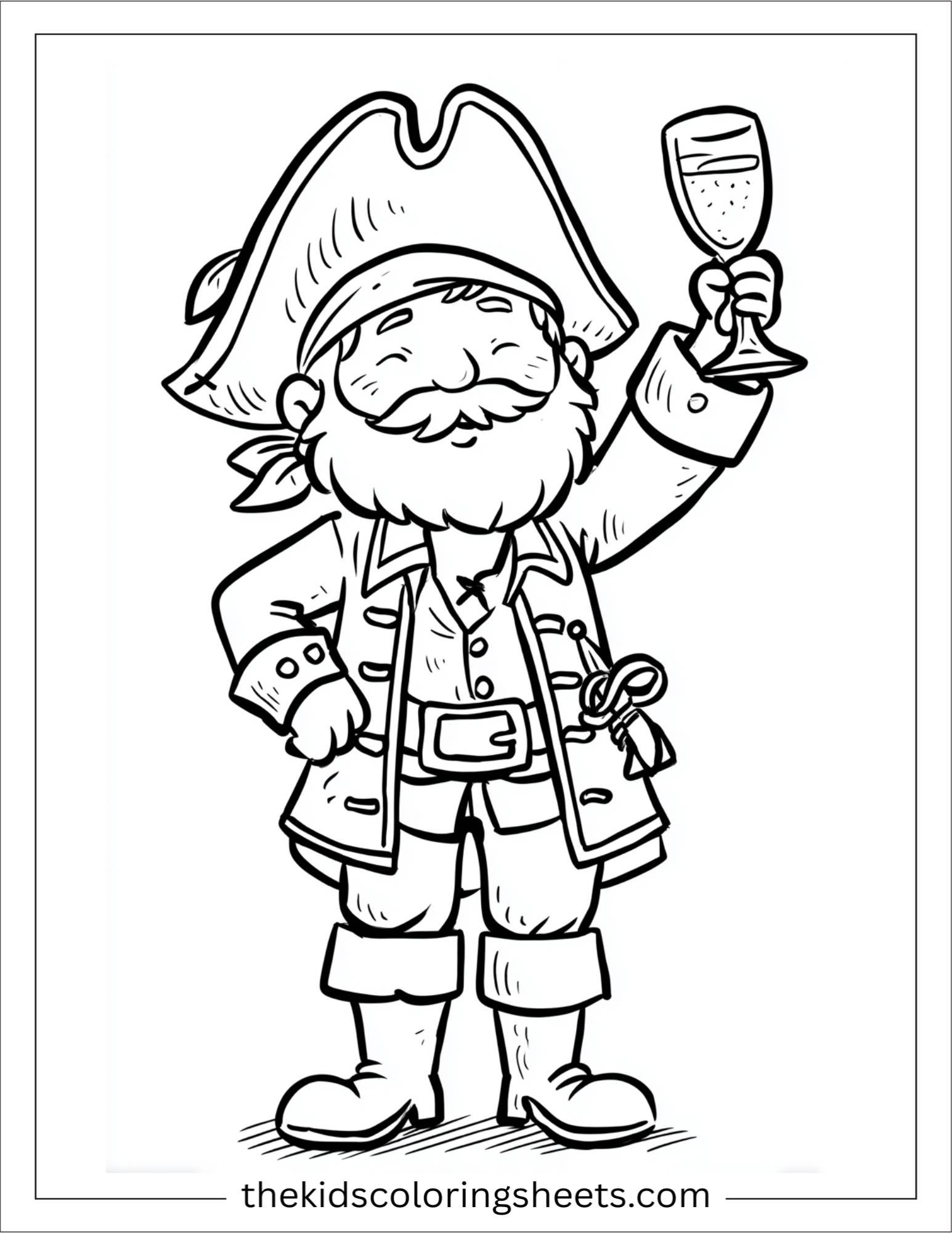 Pirate giving a toast