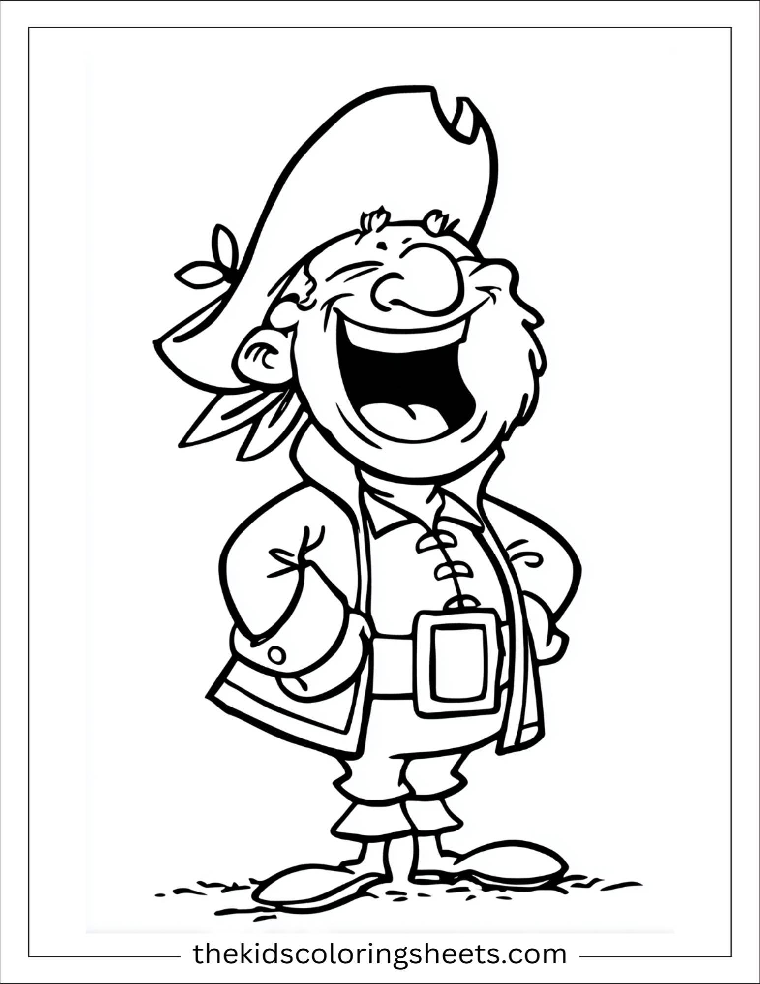 Pirate laughing with joy