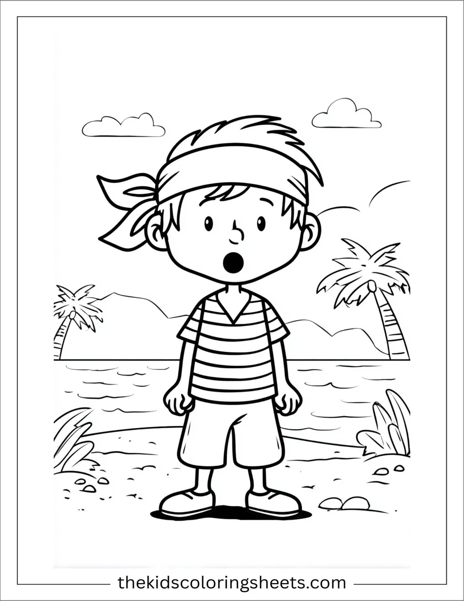 Pirate looking surprised