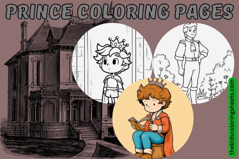 Prince Coloring Pages for Kids Free Printable Royal Adventures